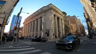 Mid-Afternoon Walk * City Sights & Sounds * East on Chestnut from 16th * Philadelphia ASMR [4K]