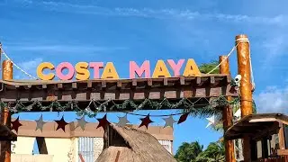 COSTA MAYA CRUISE PORT Walking Tour  - Beaches, Shops & FREE Things to Do! (Mahahual, Mexico)