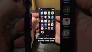 Функция голосового управления для слепых и слабовидящих на iPhone #iphone #слепой #технологии