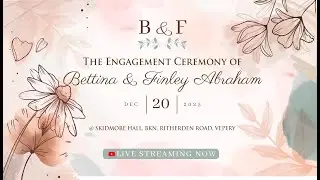 Bettina with Finley Abraham | Engagement ceremony | Dec 20th