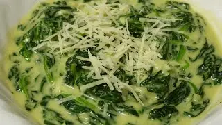 Creamy Spinach | No Flour Creamed Spinach