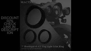 Motorcycle 7 Inch LED Headlamp Visor 4.5 Inch Passing Lamp Trim Ring Cover Gloss Black For Harley To