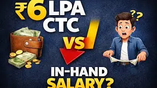 ₹6 LPA CTC = How Much Salary In Hand? 😲 | Salary vs CTC Explained