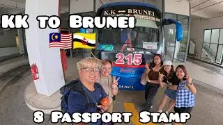 8 Passport Stamps! 🛂 Malaysia to Brunei by Bus | Border Crossing Adventure #brunei #malaysiatravel