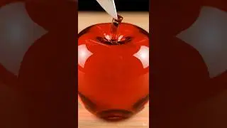 CUTTING GLASS APPLE.#asmr #satisfying #glassapple #oddlysatisfying #shorts #aiasmr