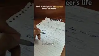 Engineer's Life #engineering #college #relatable #comedy #shorts #viral #lol #foryou #fyp #memes