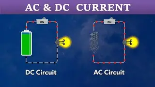 Difference between AC current & DC current 🔥 Basic electrical Kannada #AC #DC #Current