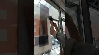 Perforated Window Film Removal #installation #vinyl #satisfying #shorts