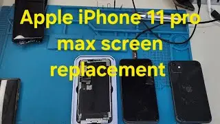 Apple iPhone 11 pro max screen replacement #christmasmusic  #technicianlady