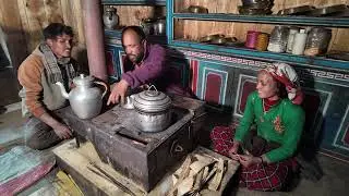Interview with a family in Talphi village regarding their new RIDS-Nepal Smokeless Metal Stove