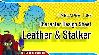 OGP, Leather & Stalker (Character Design) | TIMELAPSE