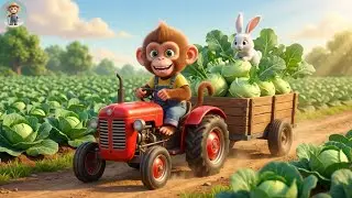 Tractor Farm Rescue &ndash; Fixing Water, Saving Friends | Monkey Farm Work