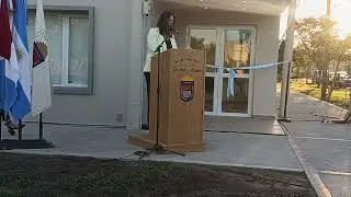 VIGNAUD Inauguraci&oacute;n de la remodelaci&oacute;n del Centro de Salud. Palabras de Sandra Alesso.