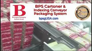BPS Box Cartoner with Indexing Conveyor Packaging System