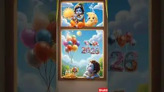 Happy new year 2026 🕉️ krishna bhakti status #shorts #shortvideo #krishnastatus