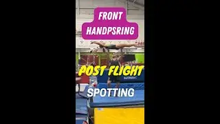 🤸 Front Handspring Vault Drill!! Post Flight Shaping and Spotting!!