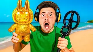 ENCONTREI UM LABUBU ULTRA-RARO USANDO O DETECTOR DE METAIS! *NÃO ACREDITO