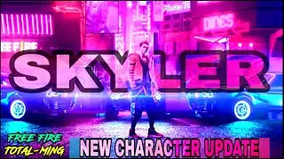NEW SKYLER CHARACTER IN GARENA FREE FIRE INFORMATION WITH ABILITIES AND GIVEAWAYS INFO| TOTAL MING |