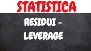 STATISTICA: Residui - Leverage