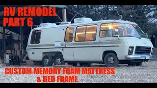 Custom mattress in my GMC RV! Part 6 of my vintage motorhome renovation