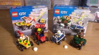 Lego City pizza vs fire truck & airplane vs hospital bed soapbox set 60458 & 60459 review