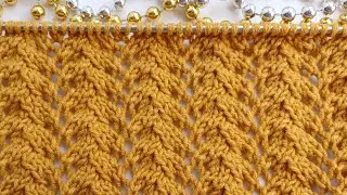 Простой ажурный узор для лёгких изделий 🌼/Simple openwork pattern for lightweight products