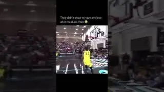 Girl wins dunk contest after rim grazer...