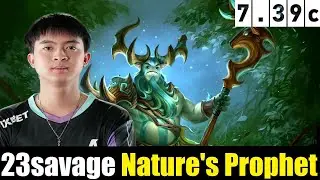 🤯23savage [Nature's Prophet] CARRY  7.39c - DOTA 2 HIGHEST MMR #dota2 #dota2gameplay #23savage