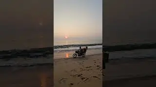 Ice-cream bike in beach! 🍦🚲🏖️ #Icecream #Bike #Beach