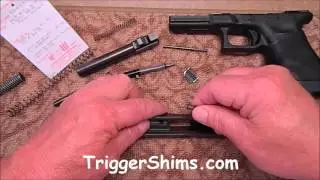 Установка направляющего стержня и пружины Glock 17 Wolff