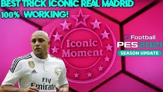 TRICK ICONIC MOMENT ROBERTO CARLOS REAL MADRID | 100% WORKING! 100 COIN | PES 2021 MOBILE
