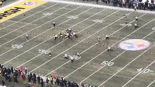 Pittsburgh Steelers moving down the field in the AFC north championship vs ravens 