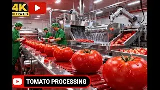 Inside a Modern Tomato Processing Factory