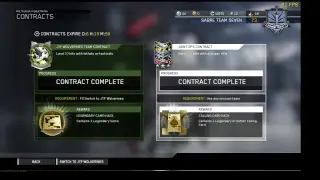 Opening LEGENDARY CAMO HACK+CALLING CARD HACK-New CONTRACTS Week 27-Call of Duty-Infinite Warfare