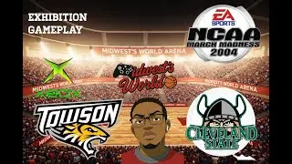 NCAA March Madness 2004 Gameplay |XBOX |With Commentary |Towson vs Cleveland State|