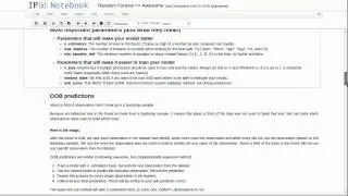 Random Forest Algorithm And Parameters by Jason Sanchez