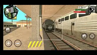 Playing GTA San Andreas &bull; Trainspotting at Unity Station Part 10 (Longest train)