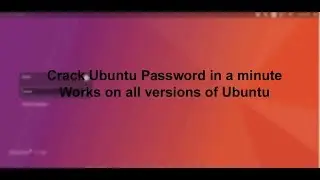 Reset your ubuntu password in a minute | Ubuntu password recovery |password crack | forget password