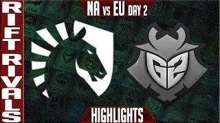 TL vs G2 Highlights | Rift Rivals 2018 NA vs EU Day 2 Groups | Team Liquid vs G2 Esports