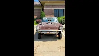 1957 Chevy Gasser Drag Race Car at Callaway Heritage Day Car Show #shorts