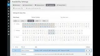 Booking Calendar (Legacy Version) - Season Availability