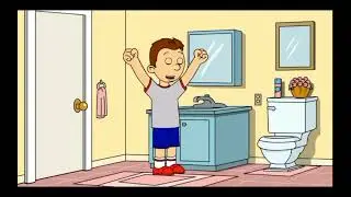 Classic Caillou grows hair while grounded