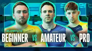 Beginner Vs Amateur Vs World Champion Triathlete | Indoor Triathlon Edition