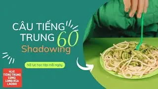 60 CÂU TIẾNG TRUNG THÔNG DỤNG - phương pháp Shadowing