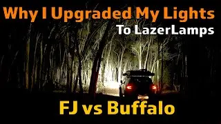 Why I upgraded my lights - FJ vs Buffalo | @4xadventures #adventure #4wd #touring #lazerlampsausnz