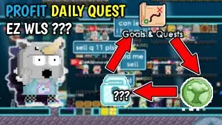 BEST LAZY PROFIT IN GROWTOPIA FROM DAILY QUEST🤑