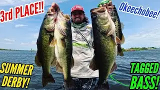 Topwater Fishing for 3rd PLACE! Bass Busters Derby on Lake Okeechobee!
