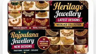 Gold Heritage jewellery designs  Latest modern heritage jewellery necklace designs #jewellery #gold