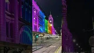 Beautiful Lighting at Flinders Street Station ✨ | Melbourne 🇦🇺