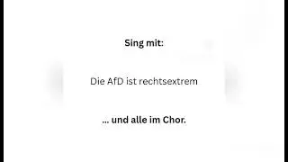 Die AfD ist rechtsextrem - Lied